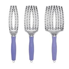 Image of Olivia Garden Fingerbrush Detangling Brush Massage Brush Hairbrush Nylon Ions