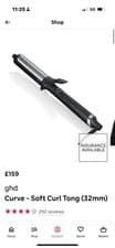 Image of ghd Curve Tong Classic Curl - Black