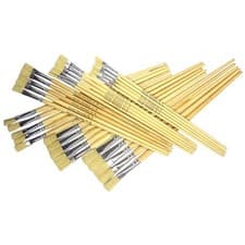 Image of Major Brushes Hog Long Flat Assorted Pack 60 / 10 size 4, 6, 8, 10, 14, 18