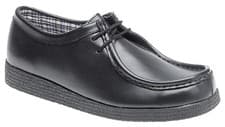Image of M 157A Men’s Coated Action Leather Apron Para Shoes – Wedge TR Sole  -Black