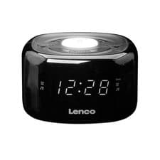 Image of FM Clock Radio CR-12BK 0.6" LED Screen with Nightlight Function and Dual Alarm