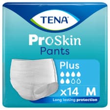 Image of TENA ProSkin Pants Plus Medium Size - 1 Pack of 14 Incontinence Pull Up Pants