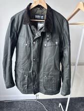 Image of Barbour international men's tourer duke wax in olive green