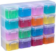 Image of Really Useful 0.14 Litre Organiser With 16 x 0.14 Litre Colour Boxes
