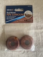 Image of Vitrex Real Wood Dark Oak Pipe Surrounds - Pack of 2
