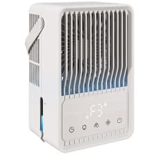 Image of HOMCOM 4-in-1 Mini Air Cooler with 7 Colour RGB Light, Cooling Fan, White