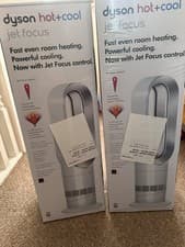 Image of Dyson Hot+Cool™ Jet Focus AM09 fan heater (White/Silver) RRP £399.99