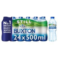 Image of Buxton Still Natural Mineral Water 500ml (Pack of 24)