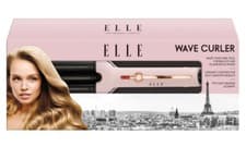Image of ELLE Pink Wave Curler Led Indicator Soft Touch Matt Finish Regular Size Curler