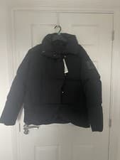 Image of Adidas Womens Big Baffle Down Jacket M (12/14) Black HN9934