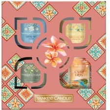 Image of YANKEE CANDLE Long Lasting Small Tumbler and 3 Filled Votive Gift Set *NEW*