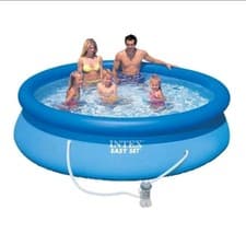 Image of Intex 15ft Easy Set Round Swimming Pool with Pump Filter