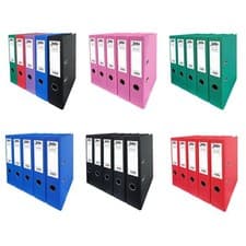 Image of Lever Arch Files 5-Pack A4 Document Paperwork Filing 560 Sheets Home Office