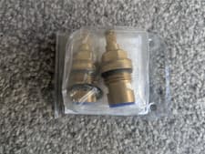 Image of Pair Ceramic Tap Top Gland, 3/8 Inch 1/2 Inch Fit, 7.6 mm Spline Limited Turn