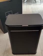 Image of SimpleHuman 58L Matt Black Rectangular Sensor Bin 58L Voice Activated - Was £325