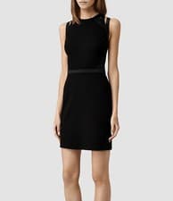 Image of Allsaints Kiro Bodycon Dress Back Zip Lace Womens UK 10 RRP £178