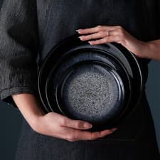 Image of Dinner Set: 16 Piece Denby Halo Dinner Set, Stoneware
