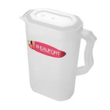 Image of Beaufort Fridge Jug Plastic Storage Water Milk Juice Container & Lid - 2 Litre