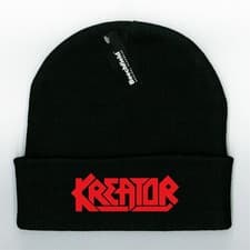 Image of KREATOR New Black Beanie Cuffed or Pull-on Hat Embroidered