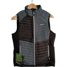 Image of Regatta Truton II Insulated Bodywarmer Women's UK 12 Grey And Black Zip Pockets