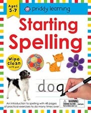 Image of Wipe Clean Workbook: Starting Spelling by Roger Priddy 9781684490844 NEW