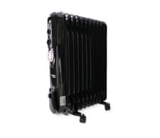 Image of 11 Fin Oil Filled Radiator with Timer 2500W Office Garage Heater