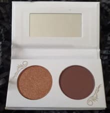 Image of Luvia Cosmetics 2 Pan Eyeshadow Palette Vegan Rich Nude Colours Matte & Shimmer