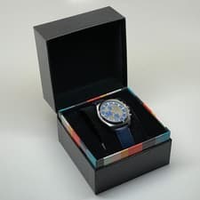 Image of Paul Smith 50th ANNIVERSARY BLUE & GREEN CHRONOGRAPH WATCH Brand New in Box