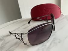 Image of Emporio Armani EA 9387/S 6LB BLACK AND SILVER SUNGLASSES. BRAND NEW WITH CASE