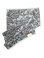 Image of Ted Baker Feathers Charcoal Light Blue Cotton Bath Towel 70 X 130CM