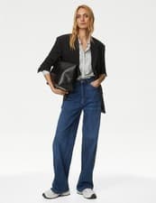 Image of Marks & Spencer Womens Casual Blazer in Black - M&S