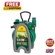 Image of Compact 10m Mini Garden Hose Reel – Perfect for Balconies & Small Gardens