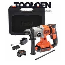 Image of Black & Decker BCD900D1K-GB POWERCONNECT™ 18V SDS Plus Hammer Drill with 1 x 2.0