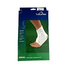 Image of Vulkan 7901 Ankle Brace White XL Adjustable Lace-Up Support Sports Injury