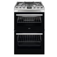 Image of AEG 55cm Gas Cooker with Lid - Stainless Steel CGX1130ACM