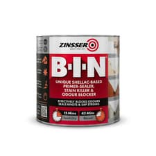 Image of Zinsser B-I-N Primer Sealer Stain Killer Interior Exterior Paint Prep
