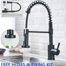 Image of Modern Pull Out Kitchen Mixer Tap Monobloc Sink 360°Spout Spray Single Lever Tap