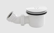 Image of Mega Flow shower waste 90mm - white top