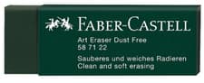 Image of Faber-Castell Green Dust Free Eraser Clean Soft Erasing Rubber