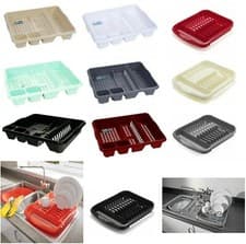 Image of LARGE KITCHEN SINK DISH DRAINER CUTLERY PLATE CUP DRAINER HOLDER DISH RACK NEW