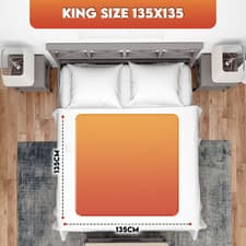 Image of Electric Blanket Heated Under Blanket Underblanket Single Double King