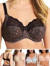 Image of Elomi Morgan Bra Full Cup Banded Three Section Cups Plus Size Bras Lingerie