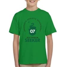 Image of Harry Potter Quidditch Athletic Dept Slytherin Seeker Kid's T-Shirt