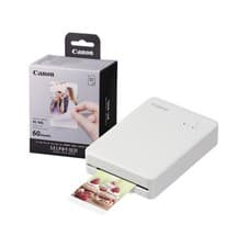 Image of Canon Selphy QX20 Instant Photo Printer with 60 Shot Pack Sand White (6753C001+6