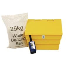 Image of 50 Litre Lockable Grit Bin And 25kg Salt Kit 389116