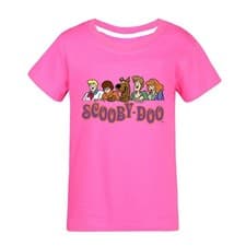 Image of Pop Cartoon Scooby Doo T-shirt Kids Summer Casual T-Shirt Short Sleeve Tee Tops