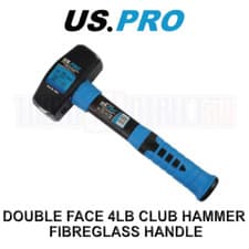 Image of US PRO Tools 1.8kg 4lb Lump Sledge Club Hammer With Fibreglass Handle 4501