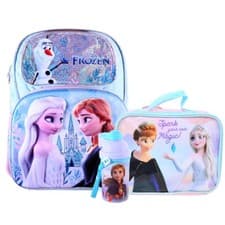 Image of Frozen 16" Large School Backpack Bundle with Lunch Bag and Water Bottle