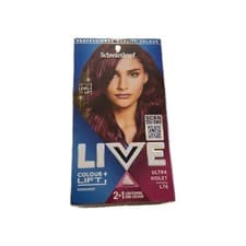 Image of Schwarzkopf LIVE Colour + Lift Ultra Violet Permanent Hair Dye L76
