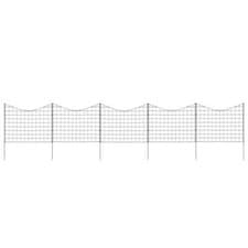 Image of Lower Arch Garden Fence Set 77.5x64 cm Green vidaXL